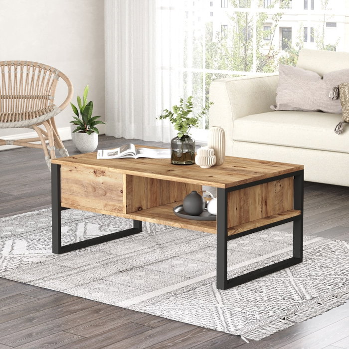Hanah Home Mesa de Centro Ml34-A Pino Atlántico